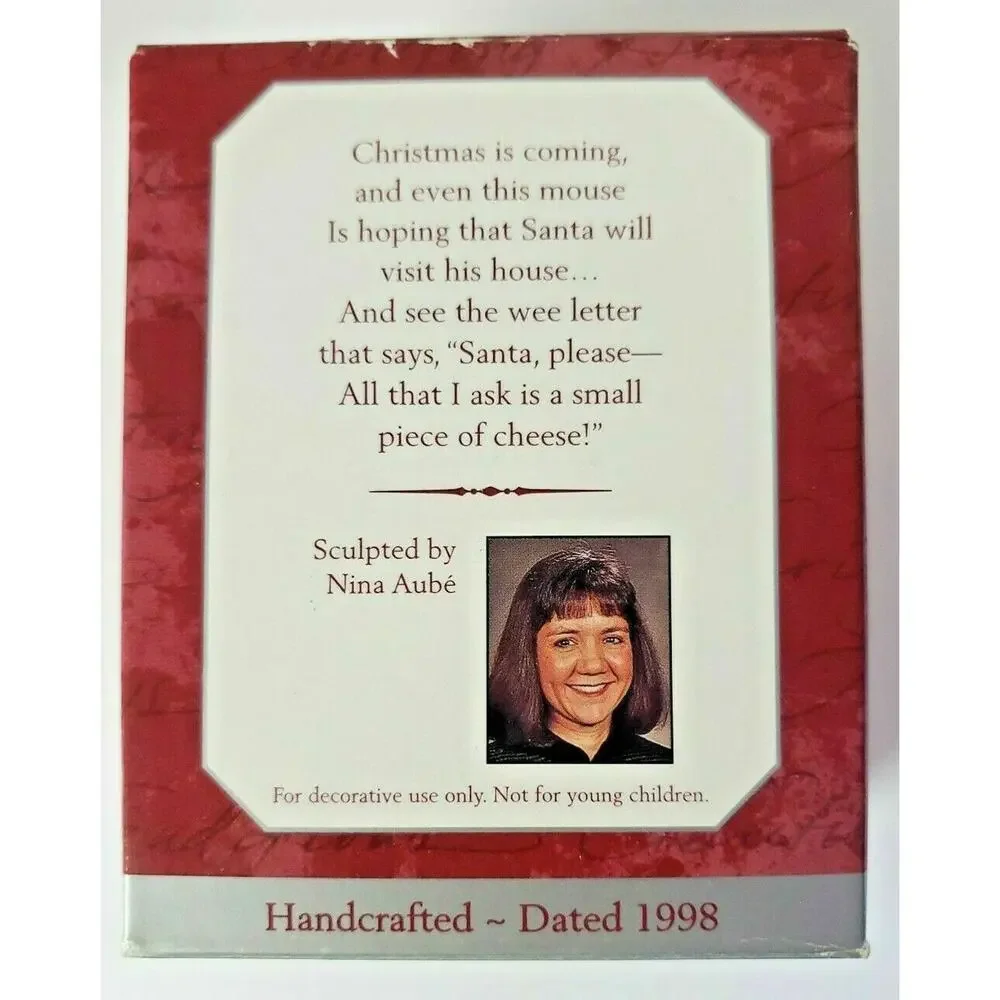 Hallmark 1998 Christmas Ornament Christmas‎ Writing to Santa Keepsake